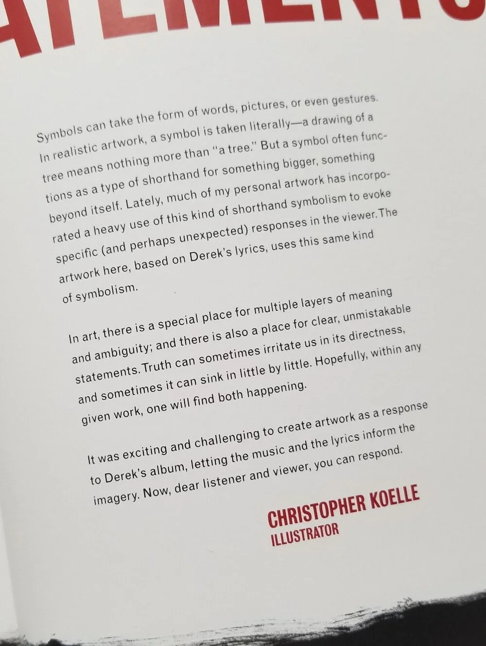 Derek Webb The Ringing Bell Graphic Novel Art Book Christopher Koelle Caedmon's